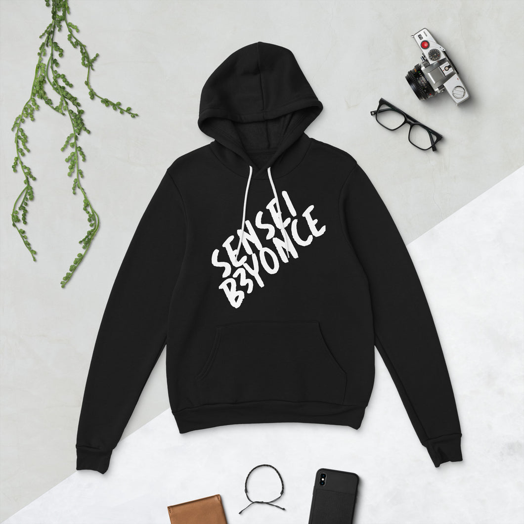 SenseiB3yonce Super Soft Plain Text Bella - Unisex hoodie